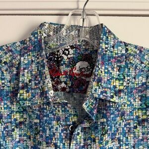 Robert Graham Mosaic Multicolor Shirt